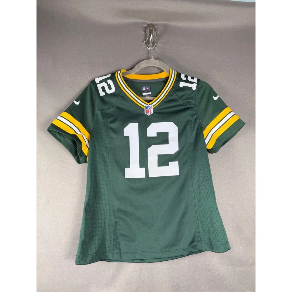 Nike Football Jersey Kids Large Green Aaron Rodgers 12 Green Bay Packers NFL